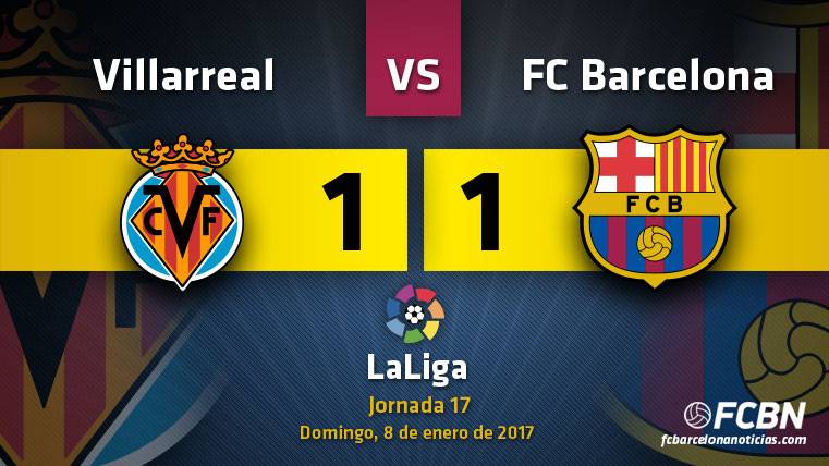 The FC Barcelona empató sadly against the Villarreal