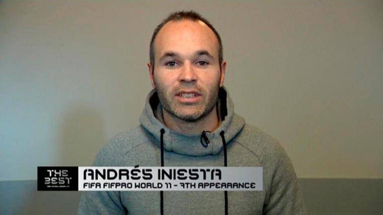 Andrés Iniesta, during his video of apology for the FIFA