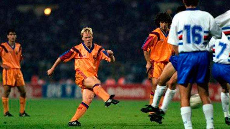 Ronald Koeman annotating of fault his goal in front of the Sampdoria that gave the Glass of Europe to the Barça