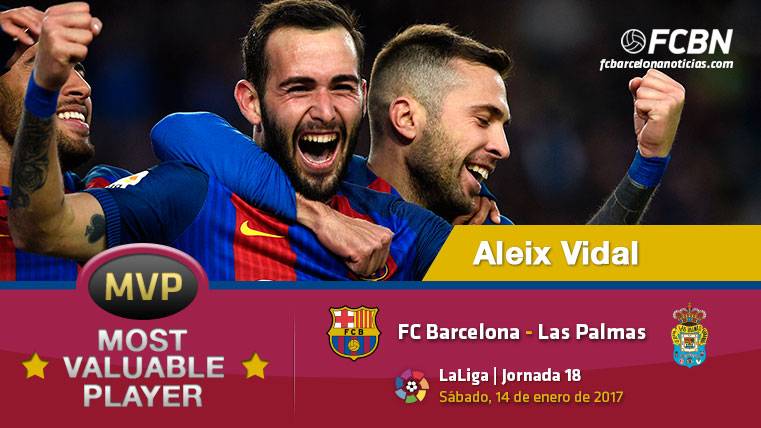 Aleix Vidal, el MVP del FC Barcelona ante la UD Las Palmas
