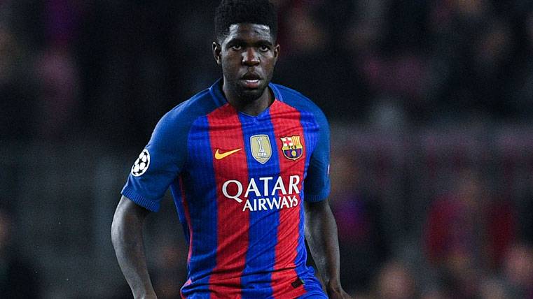 Samuel Umtiti, during the party of the FC Barcelona against the UD The Palms