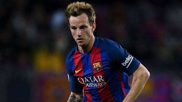 Ivan Rakitic, durante un partido con el FC Barcelona
