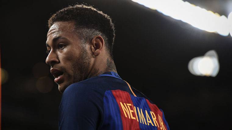 Neymar Jr, during the last party against the Athletic of Bilbao