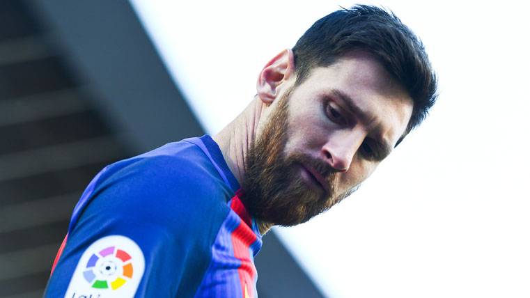 Leo Messi, durante el último partido con el FC Barcelona