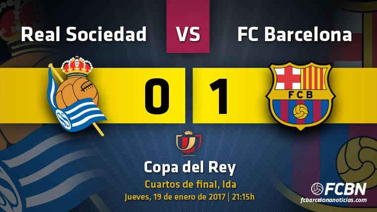 The FC Barcelona put end to the maleficio of Anoeta in Glass of Rey