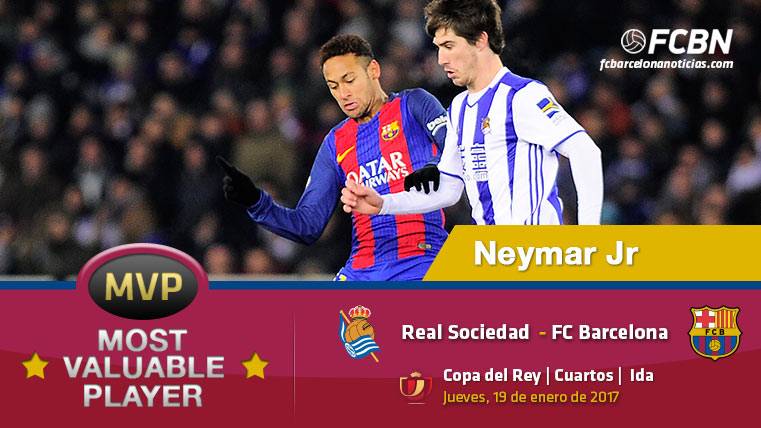 Neymar Júnior, el MVP del FC Barcelona frente a la Real Sociedad