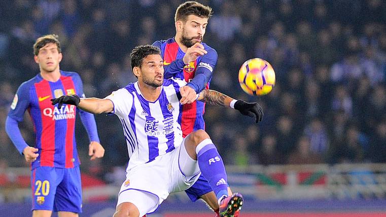 Willian José, during the party against the FC Barcelona