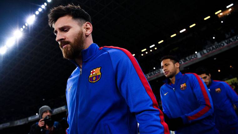 Leo Messi, justo antes del partido del jueves contra la Real Sociedad