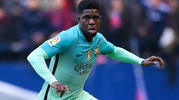 Samuel Umtiti contested a big meeting in front of the SD Eibar