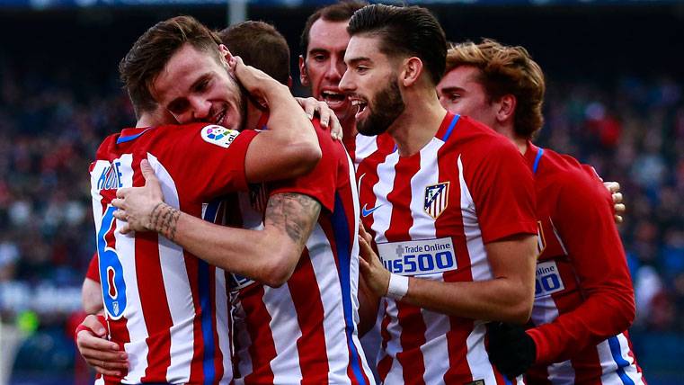 El Atlético de Madrid, celebrando un gol en una imagen de archivo