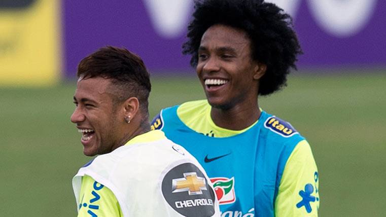 Willian y Neymar Júnior, dos grandes amigos