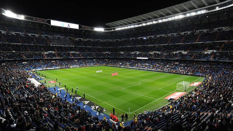 El Santiago Bernabéu, antes de un partido del Real Madrid