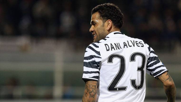 Dani Alves, durante un partido de la Juventus de Turín