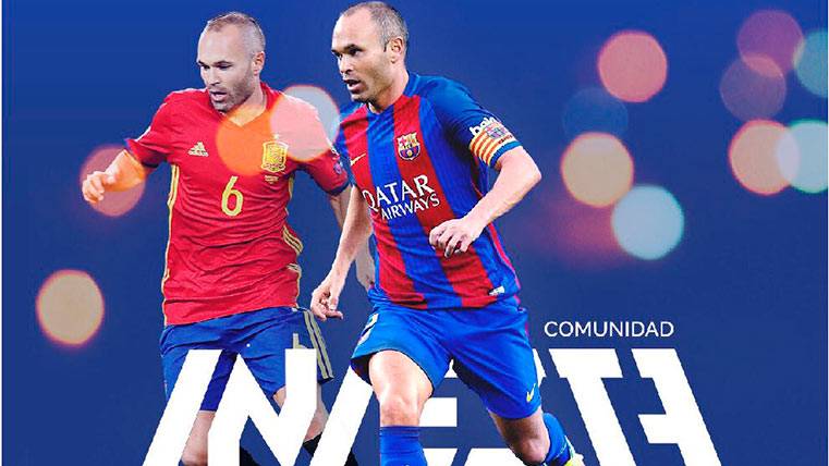 Community Iniesta looks for to join to the fans with Andrés Iniesta