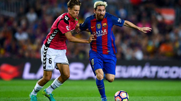 Leo Messi, durante un partido contra el Alavés en el Camp Nou