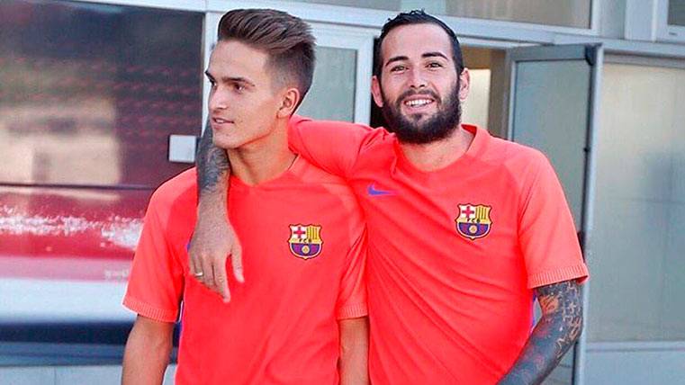 Aleix Vidal and Denis Suárez, a big friendship in the Barça