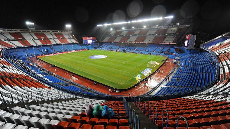 Imagen del Vicente Calderón antes de un partido