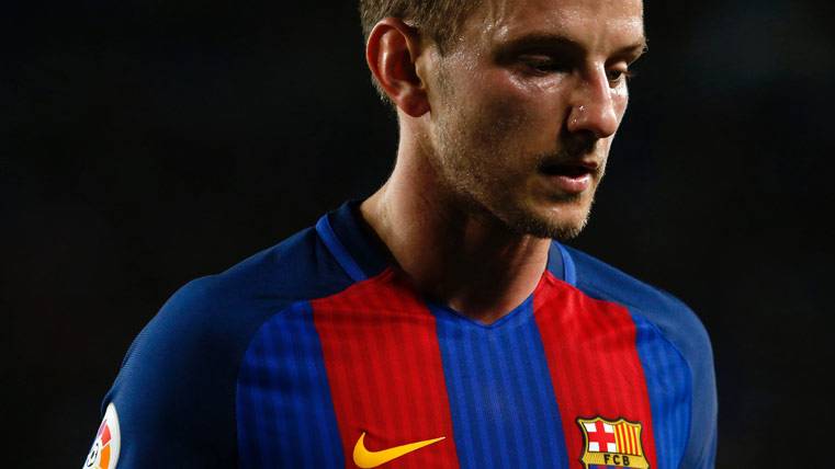 Ivan Rakitic, during a party this season with the FC Barcelona