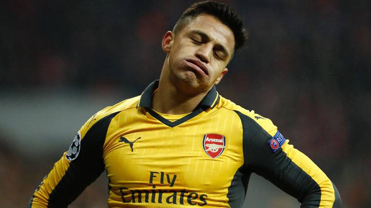Alexis Sánchez, snorting in front of the goleada against the Bayern Munich