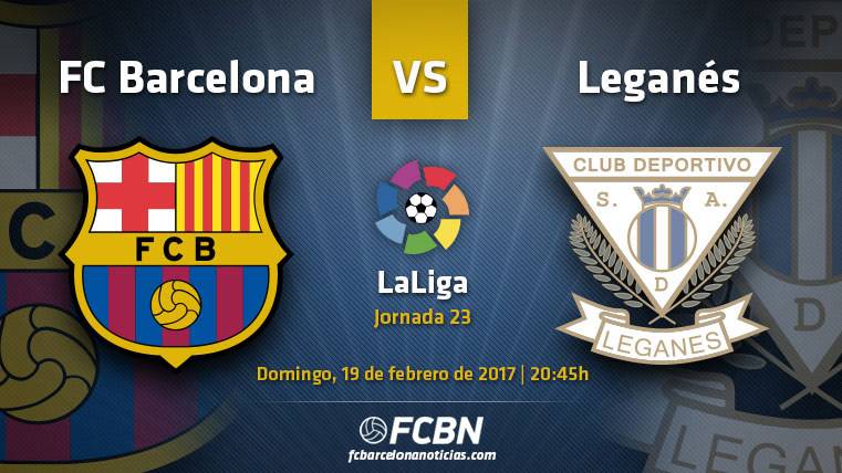 Previous of the party of League between FC Barcelona and Leganés in the Camp Nou