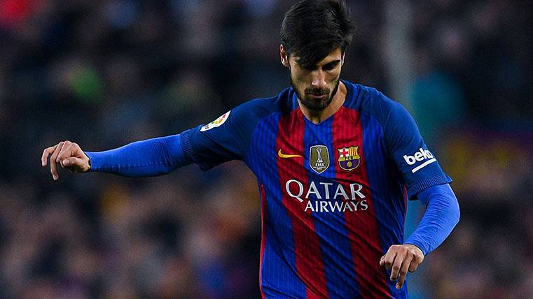 André Gomes durante un partido esta temporada con el FC Barcelona