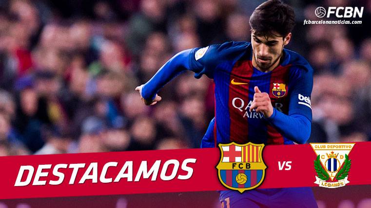 André Gomes no volvió a tener su mejor día con el Barça ante el Leganés