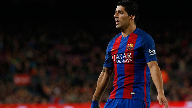 Luis Suárez en un partido con el FC Barcelona esta 2016-2017