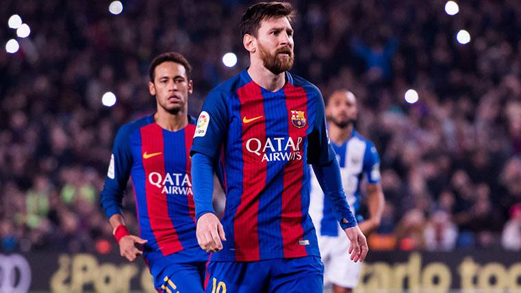 Leo Messi antes de anotar du segundo gol ante el Leganés