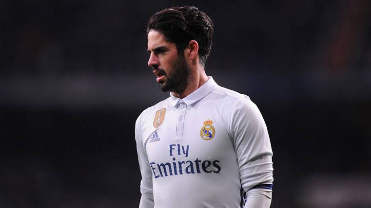 Isco Alarcón, during a party with the Real Madrid this season