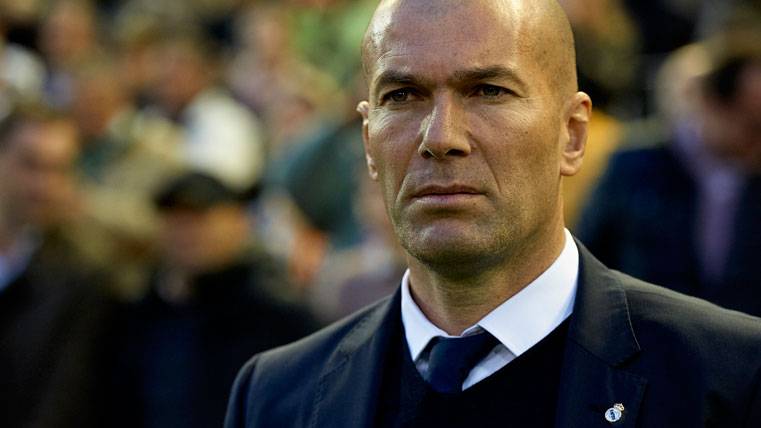 Zinedine Zidane, during the Villarreal-Real Madrid of the weekend