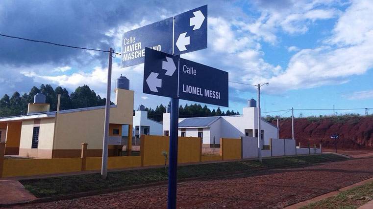 Dos calles nuevas en Misiones con los nombres de Messi y Mascherano