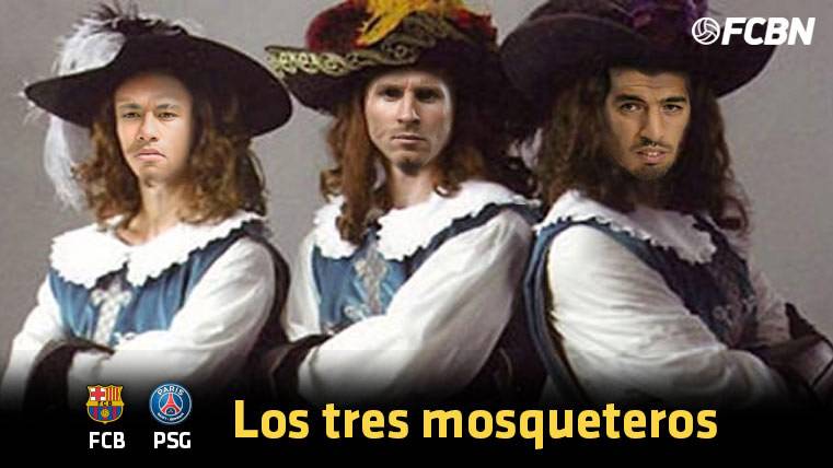 Leo Messi, Neymar and Luis Suárez, the musketeers of the Barça
