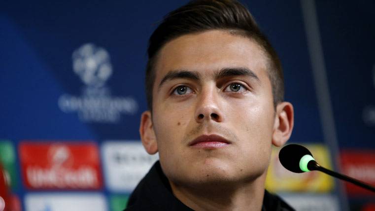 Paulo Dybala, in press conference with the Juventus of Turín