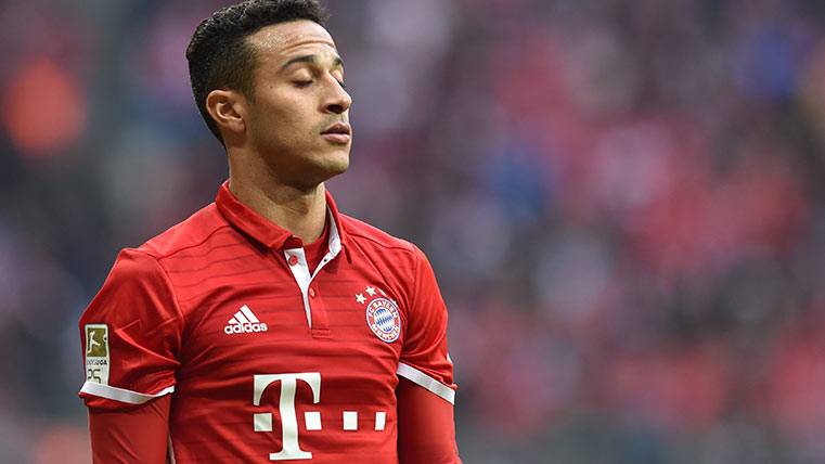 Thiago Alcántara, in a party of the Bayern of Munich this season