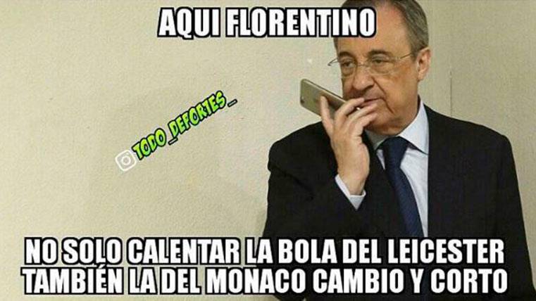 This is the meme that better portrays the draw of Champions League and to the Real Madrid of Florentino Pérez