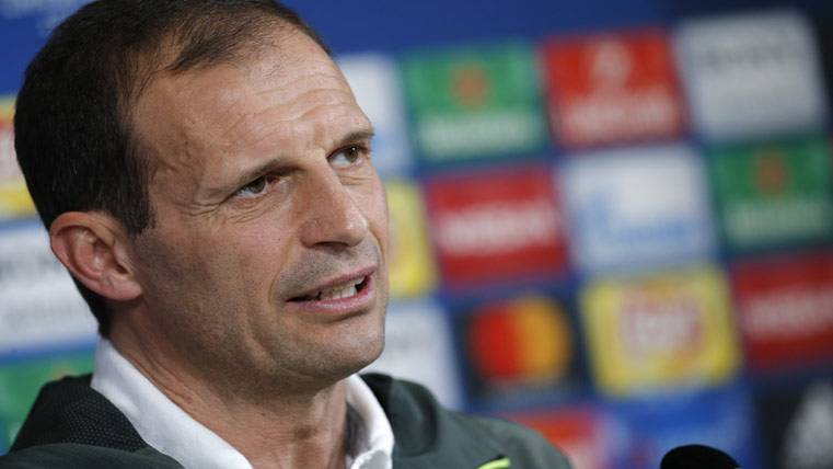 Massimiliano Allegri, in press conference with the Juventus of Turín
