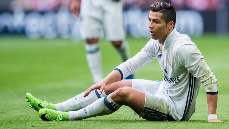 Cristiano Ronaldo, durante el partido contra el Athletic de Bilbao