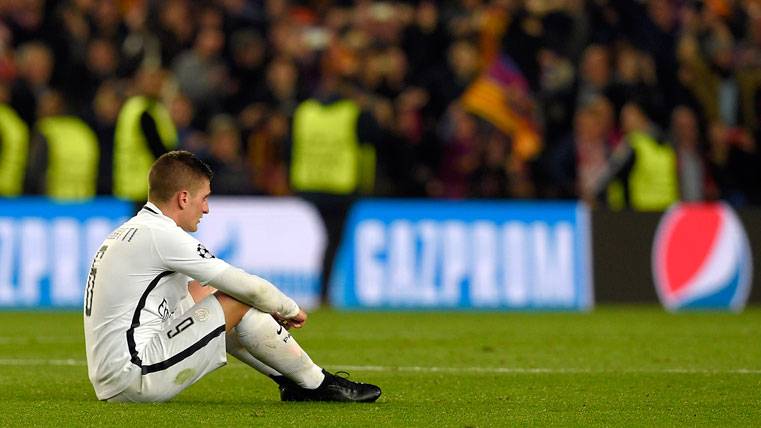 Marco Verratti, tras ser eliminado de la Champions por el Barça