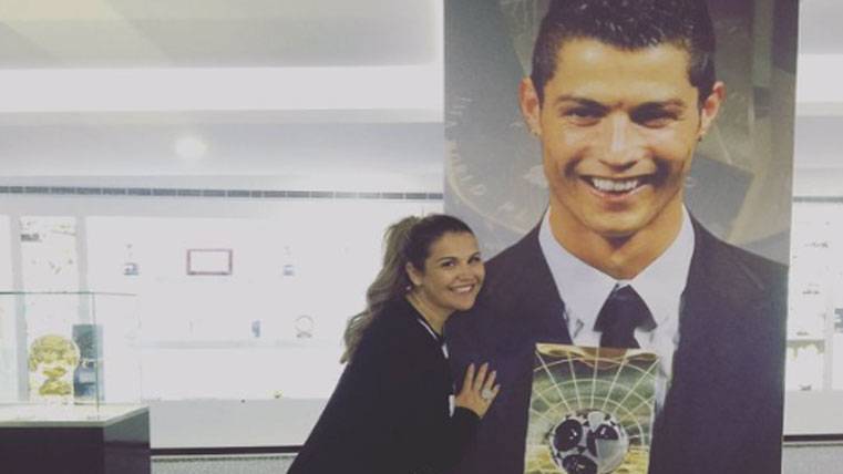 The sister of Cristiano, Katia Aveiro, in an image of archive