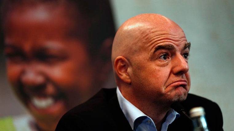 Giorgio Infantino, president of the FIFA, in an official act