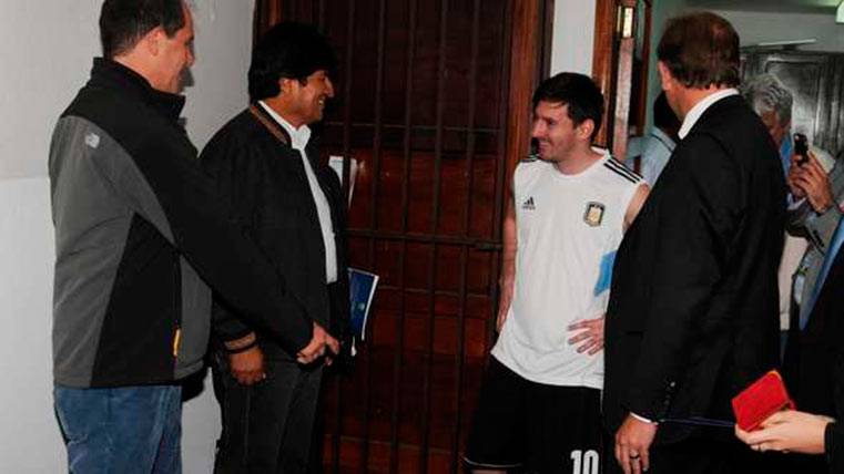 Evo Moral and Leo Messi, two old known