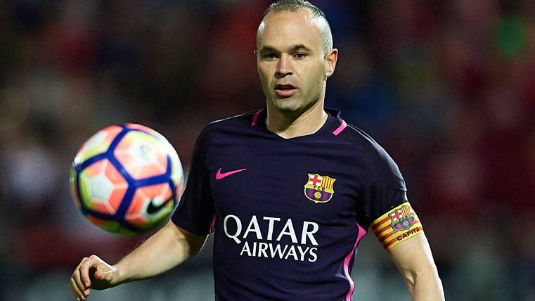 Andrés Iniesta, during the party against the Granada in The Cármenes