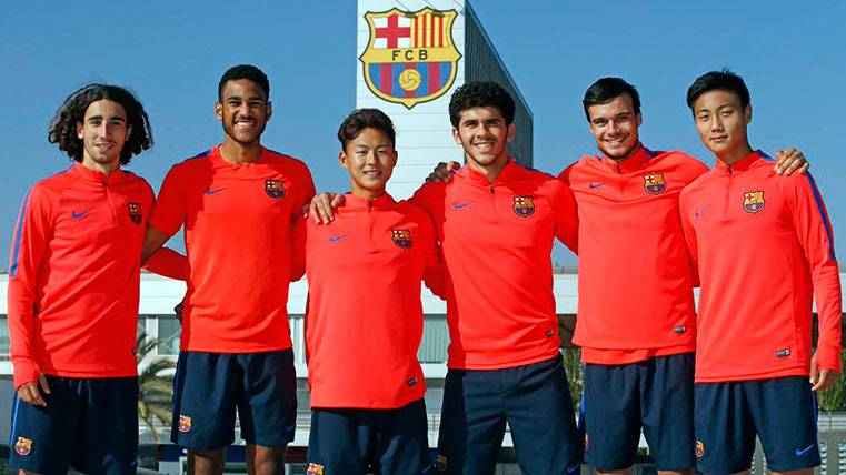 Varios jóvenes talentos del FC Barcelona, forjados en La Masia
