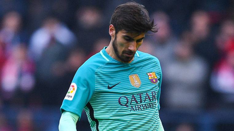 André Gomes, durante un partido esta temporada con el Barça