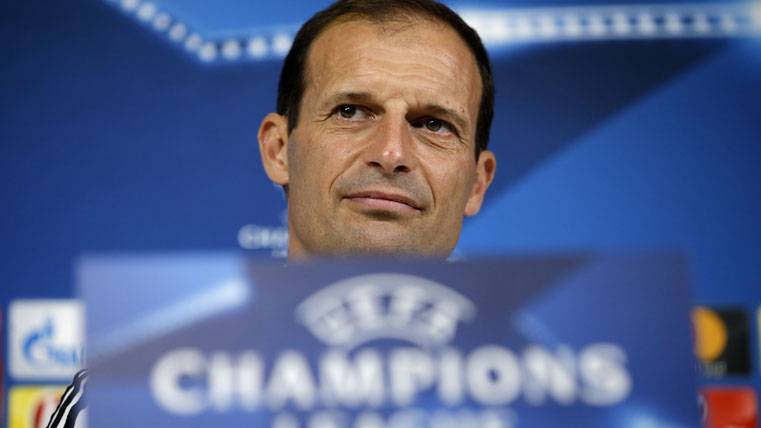 Massimiliano Allegri, during the press conference of this Monday