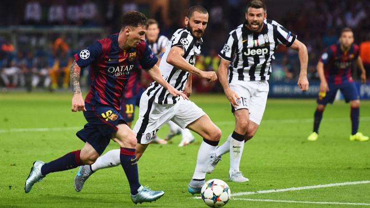 Leo Messi, during the final of Champions of Berlin 2015 against the Juventus