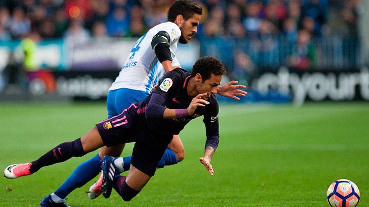 Neymar, being object of one of so much fault in LaLiga