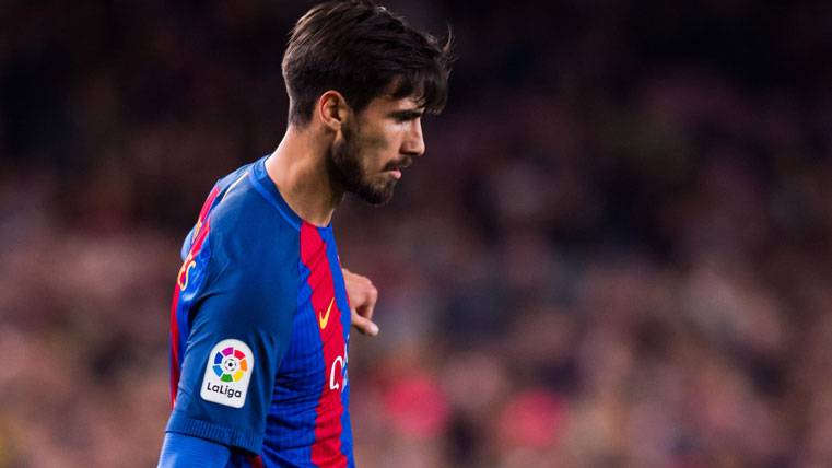 André Gomes, durante un partido con el FC Barcelona