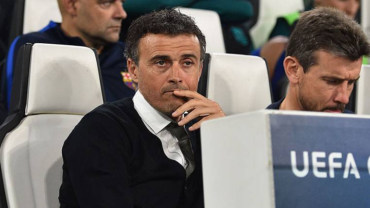 Luis Enrique finish very touched after the Juventus-FC Barcelona