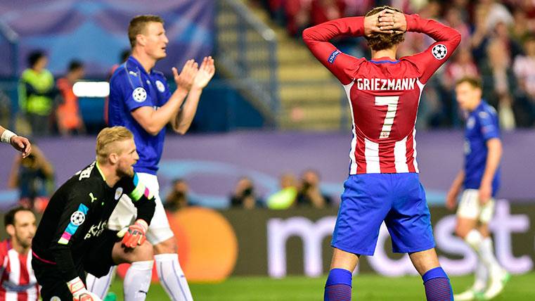 El Atlético de Madrid venció al Leicester City en la ida de los cuartos de final de la Champions League